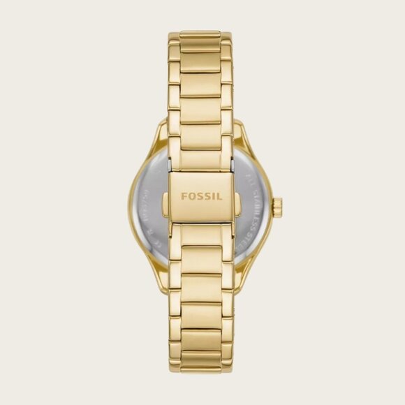 Fossil BQ3759 Rye Three-Hand Gold-Tone Stainless Steel Watch - Picture 3 of 6